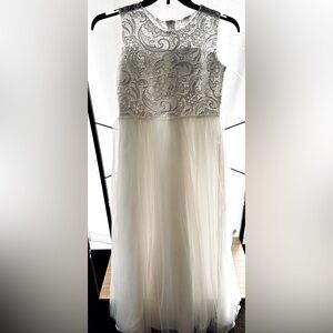 Ibtom castle girls white formal dress